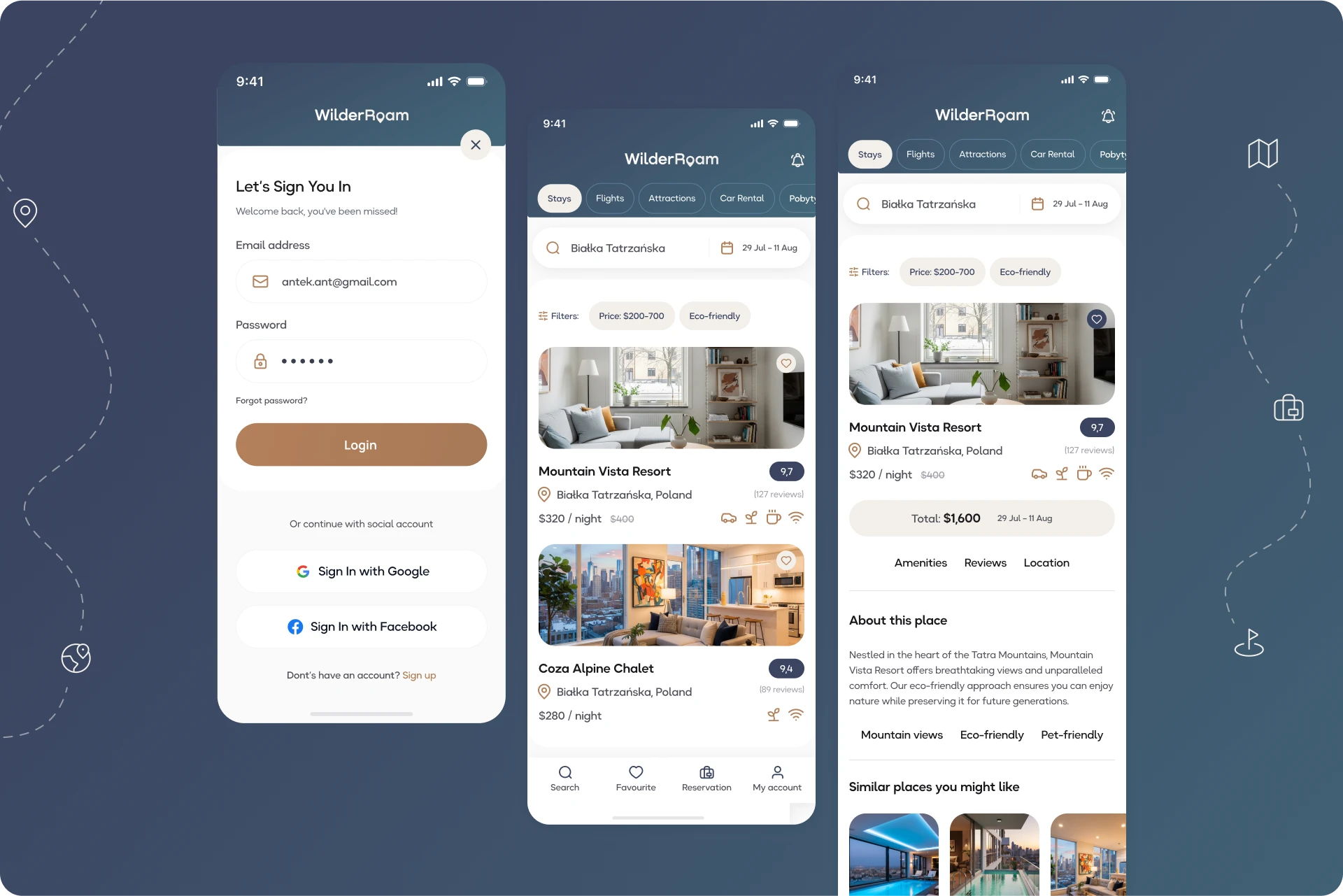 Wilder Roam - Trip Planning